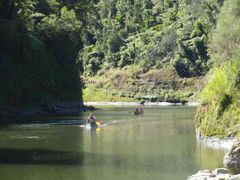 Paddling down the Whanganui