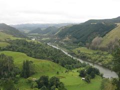 Whanganui River from the hill before SH4